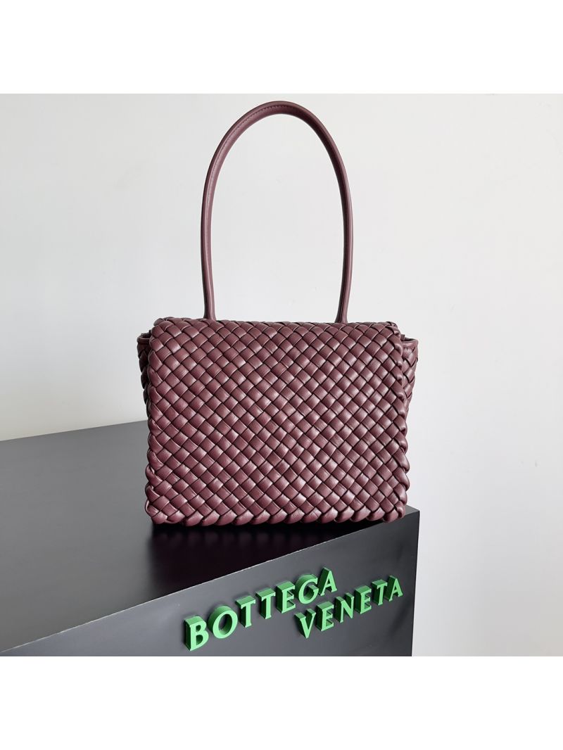 Bottega Veneta BV Patti Top Handle Bag 709420 Barolo