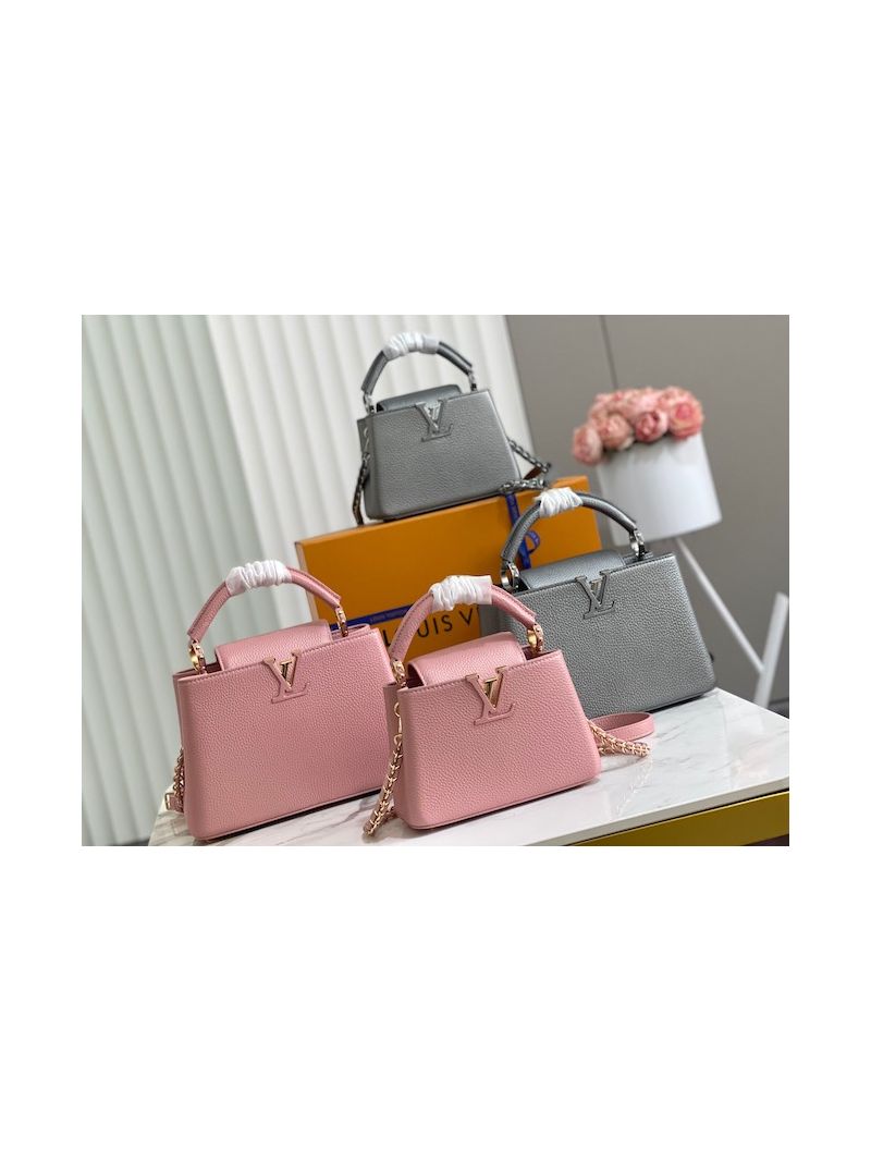 Louis Vuitton Capucines Mini BB M21102 Metallic Gray