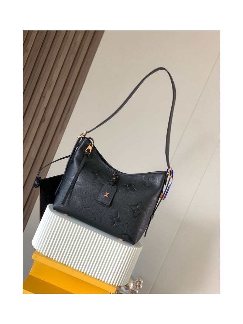 Louis Vuitton LV CarryAll PM Monogram Empreinte M46288 Black