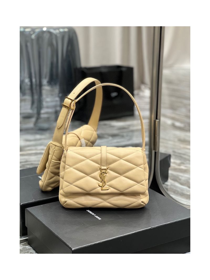 YSL Saint Laurent Le 57 Shoulder Bag In Quilted Lambskin 698567 Beige