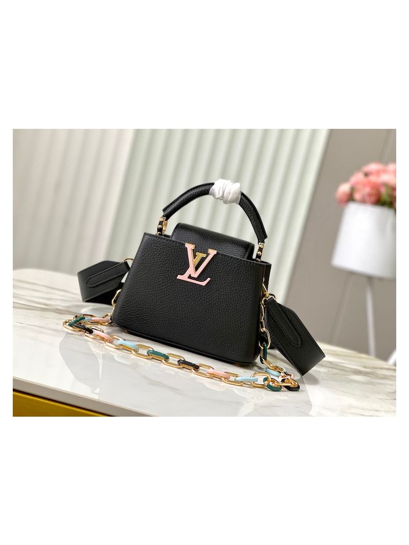 Louis Vuitton Capucines Mini BB MM M21641 Black