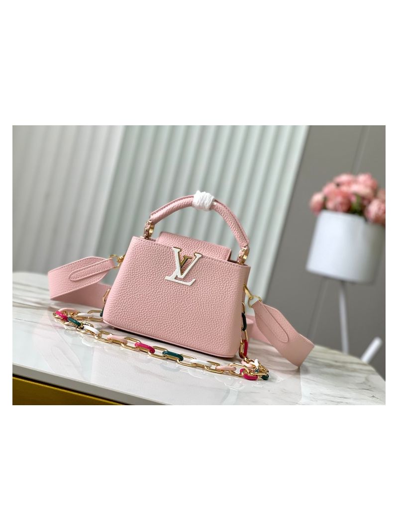 Louis Vuitton Capucines Mini BB MM M21641 Light Pink