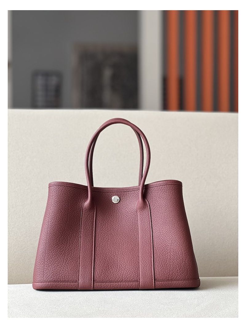 Hermes Garden Party 30 36 Negonda Calfskin Bag 55 Rough H