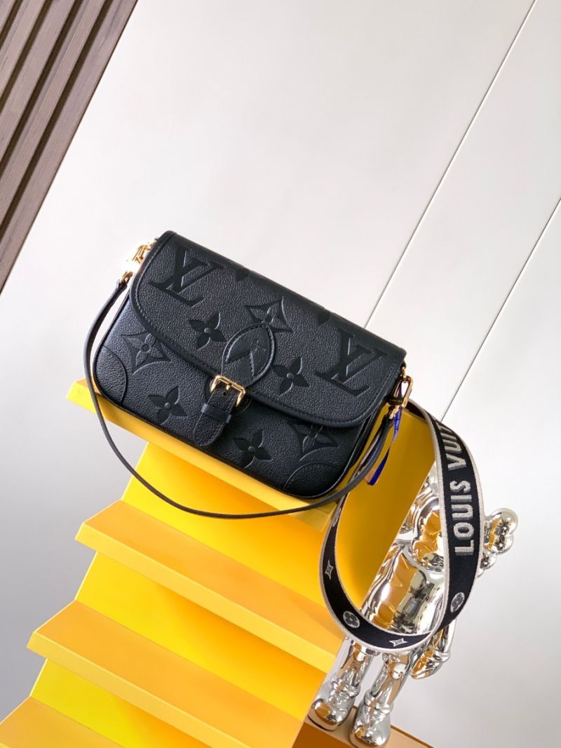 Louis Vuitton LV Diane in Mongram Empreinte Leather M46386 Black
