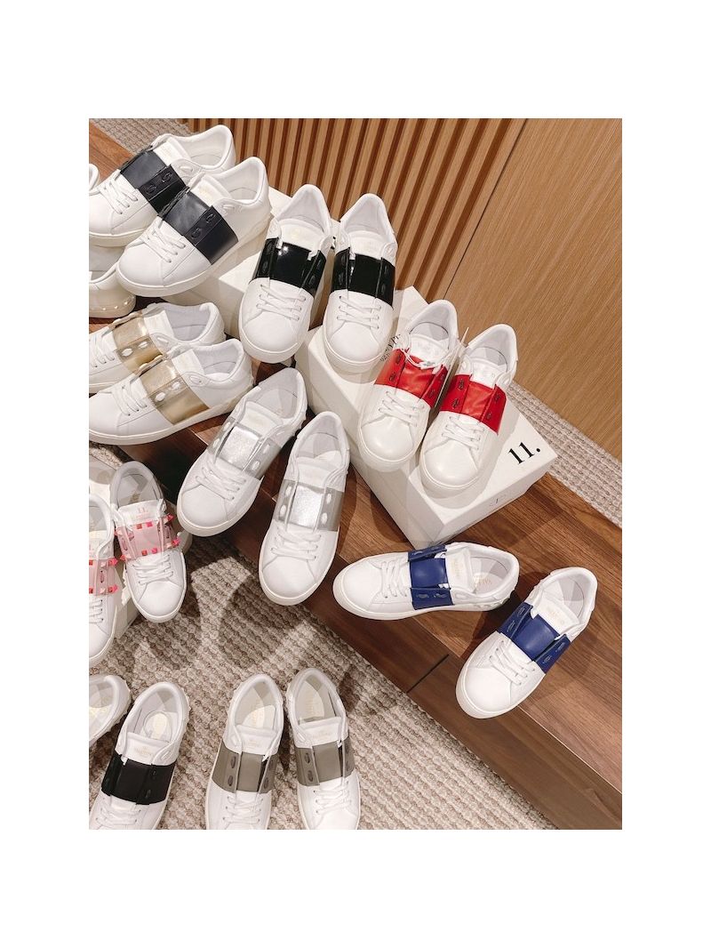 Valentino Open Sneaker In Calfskin Leather WS0781