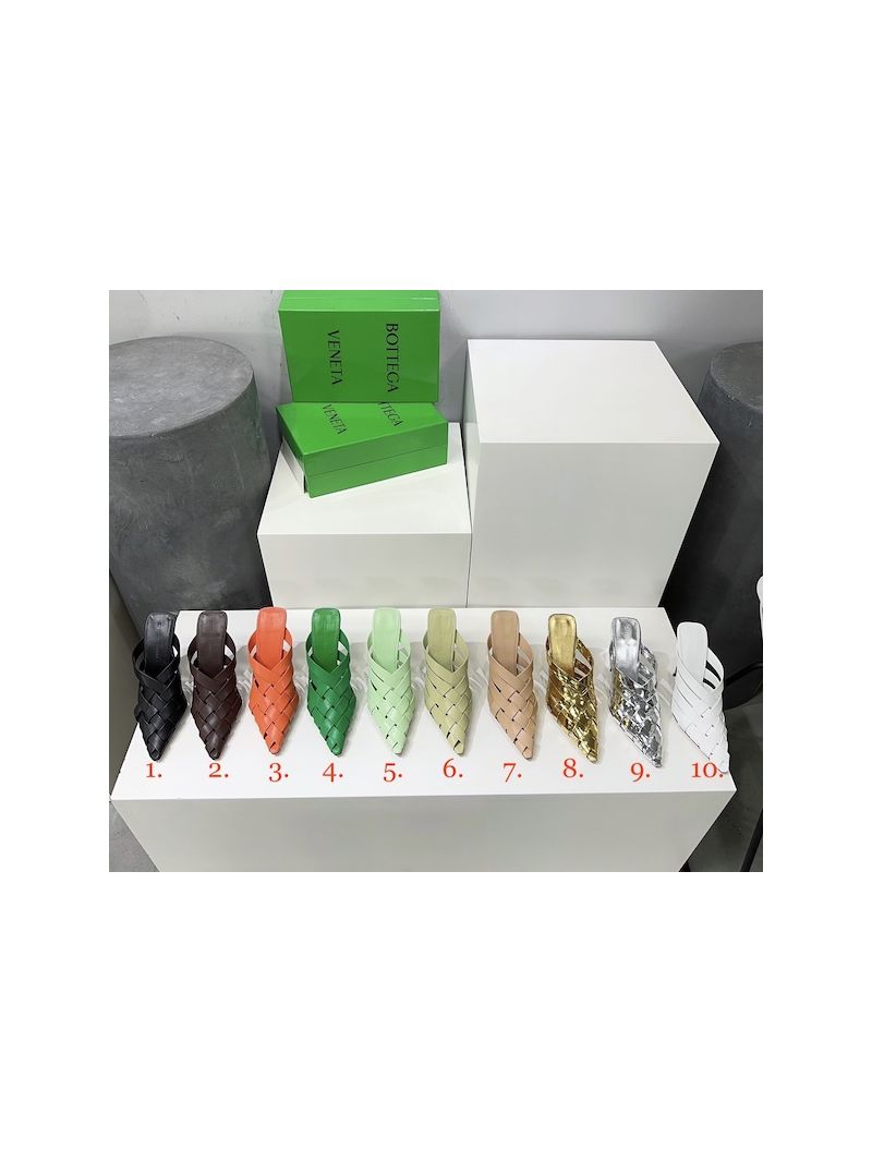 Bottega Veneta BV Alfie Mule in Lambskin 740262 ii