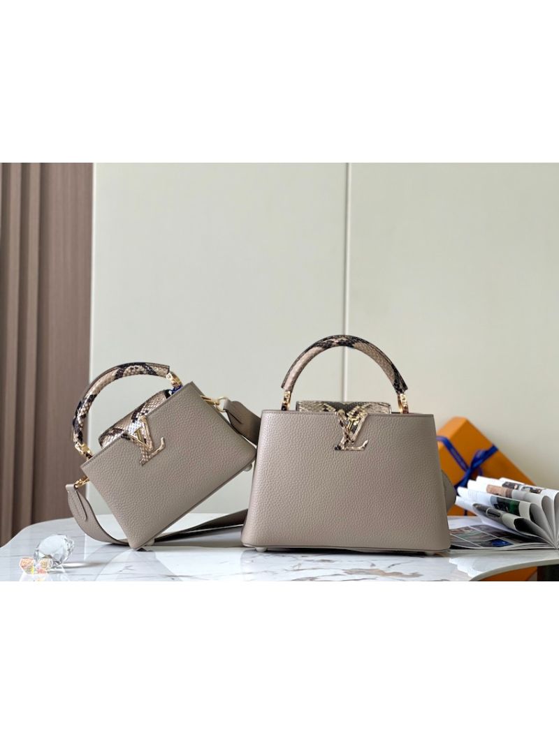 Louis Vuitton Capucines with Python Mini BB N80741 Galet