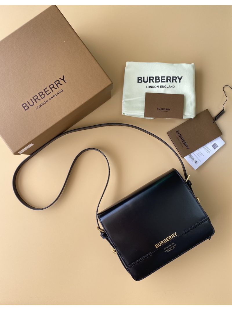 Burberry Small Leather Grace Bag 595155 Black