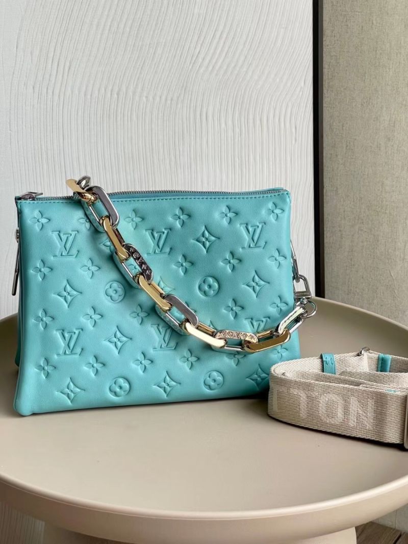 Louis Vuitton LV Coussin PM Lambskin Bag M22395 Azure Blue