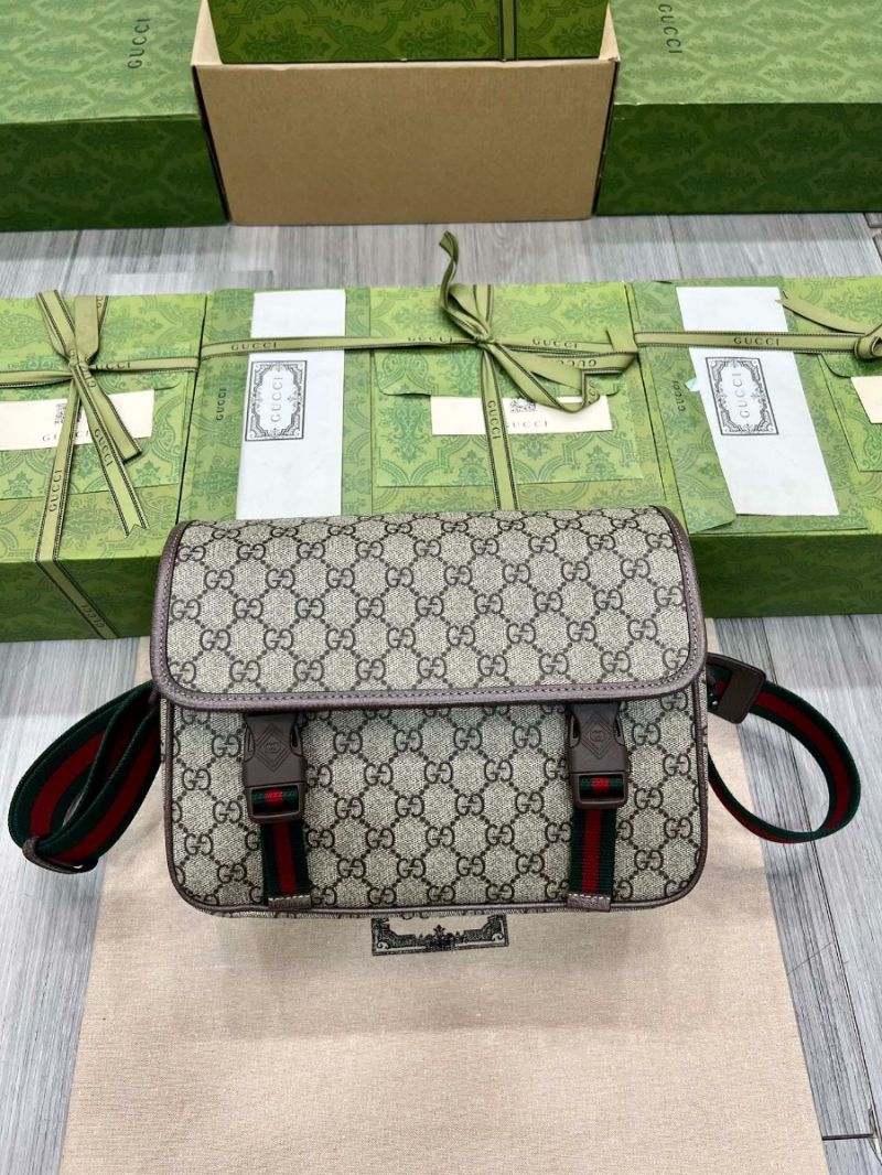 Gucci Men GG Messenger Bag 760123 GG Supreme Canvas