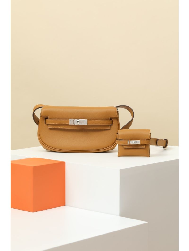 Hermes Kelly Moove shoulder bag in 2S Sesame Swift leather