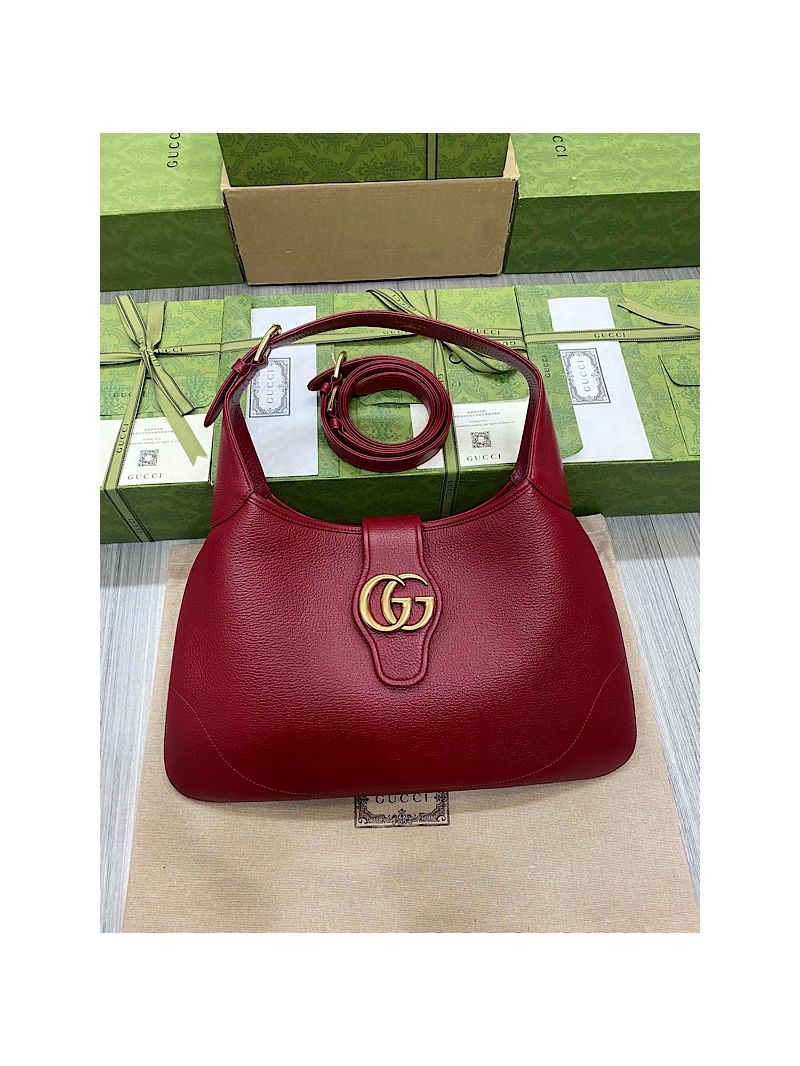 Gucci Aphrodite medium shoulder bag 726274 Maroon solf leather
