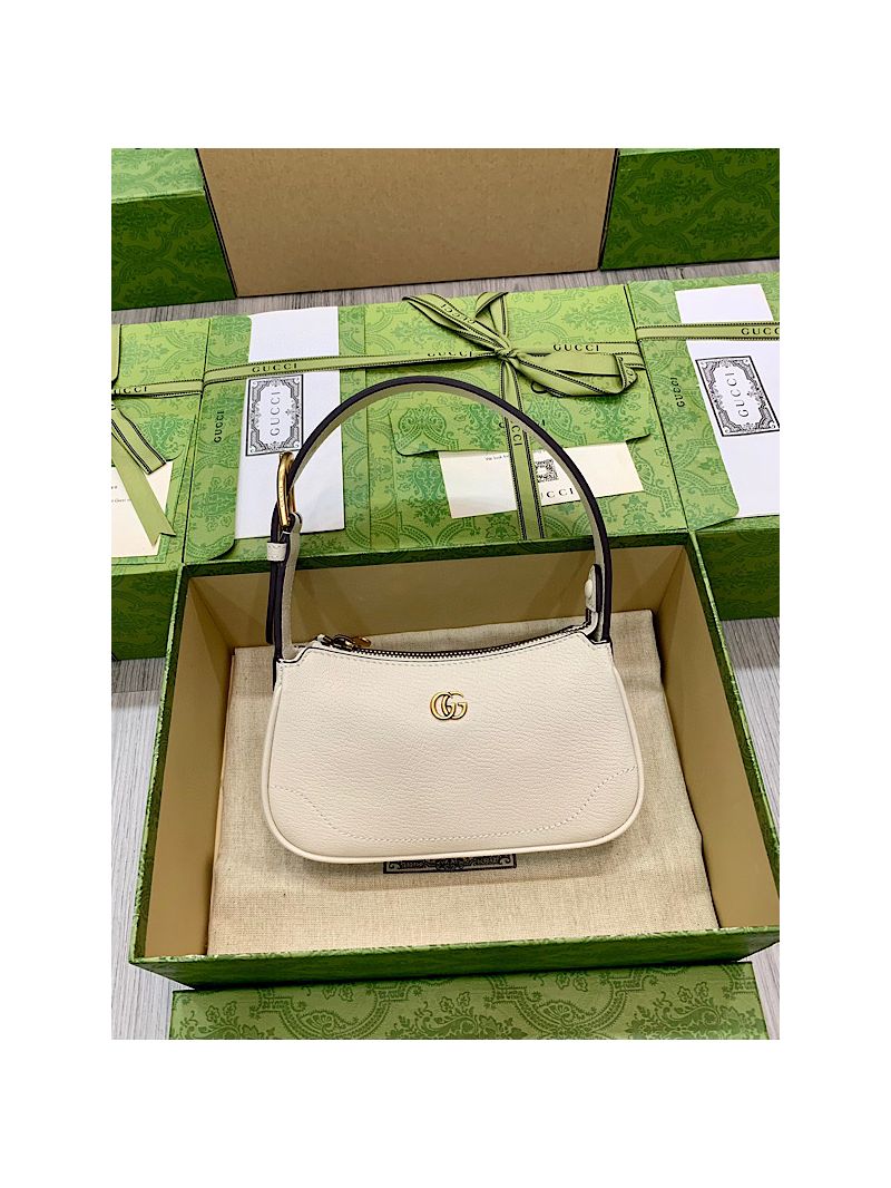Gucci Aphrodite shoulder bag with Double G 739076 White