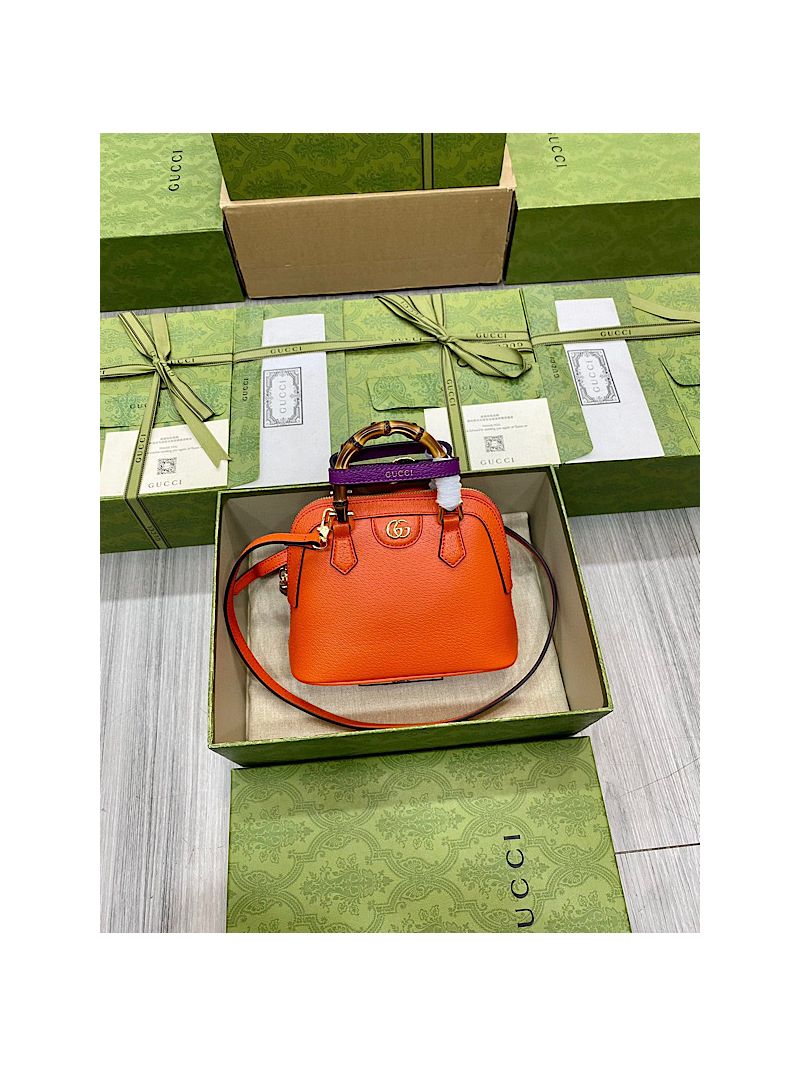 Gucci Diana Mini Tote Bag 715775 Orange