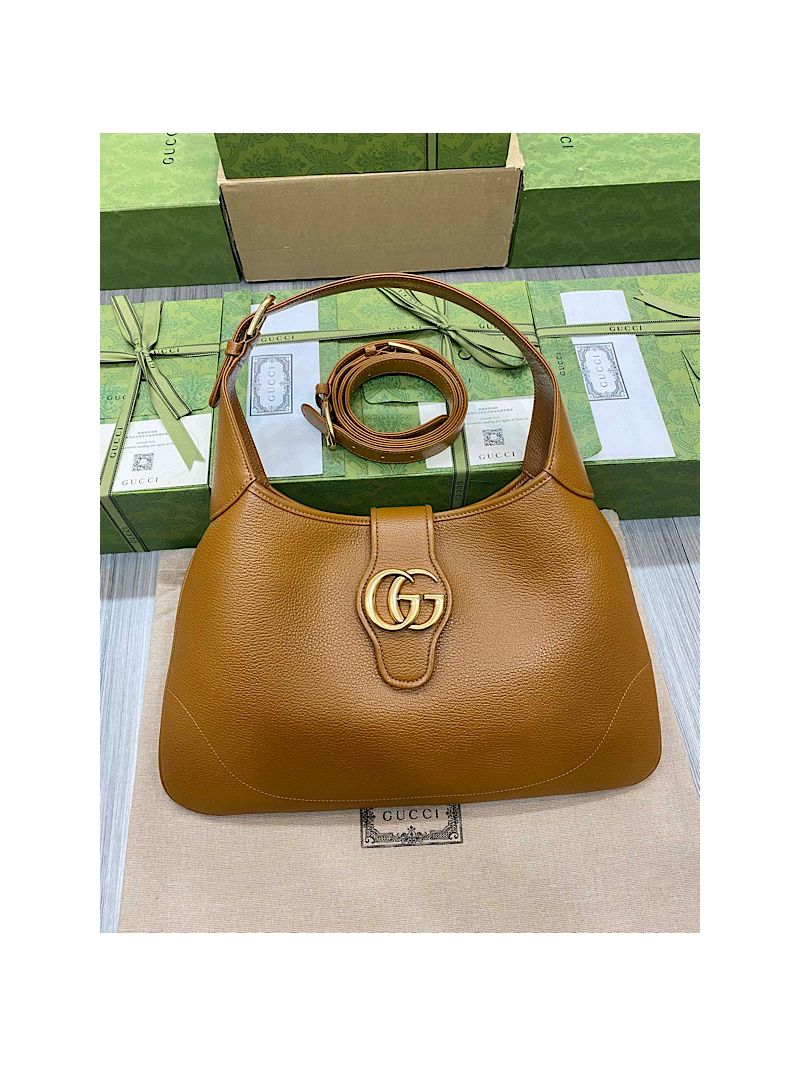 Gucci Aphrodite medium shoulder bag 726274 Light Brown soft leather