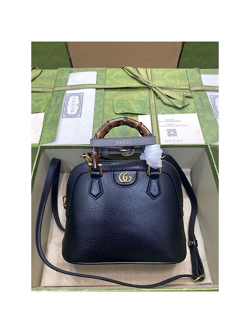 Gucci Diana Mini Tote Bag 715775 Black