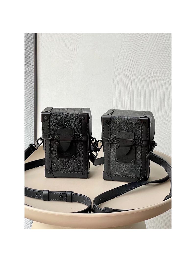 Louis Vuitton LV Vertical Trunk Wearable Wallet M82077 Monogram Eclipse