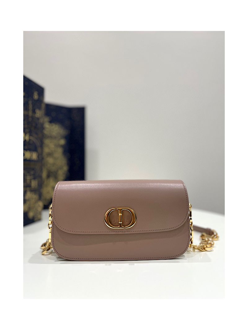 Dior 30 Montaigne Avenue Bag in Heritage Pink Box Calfskin M9260