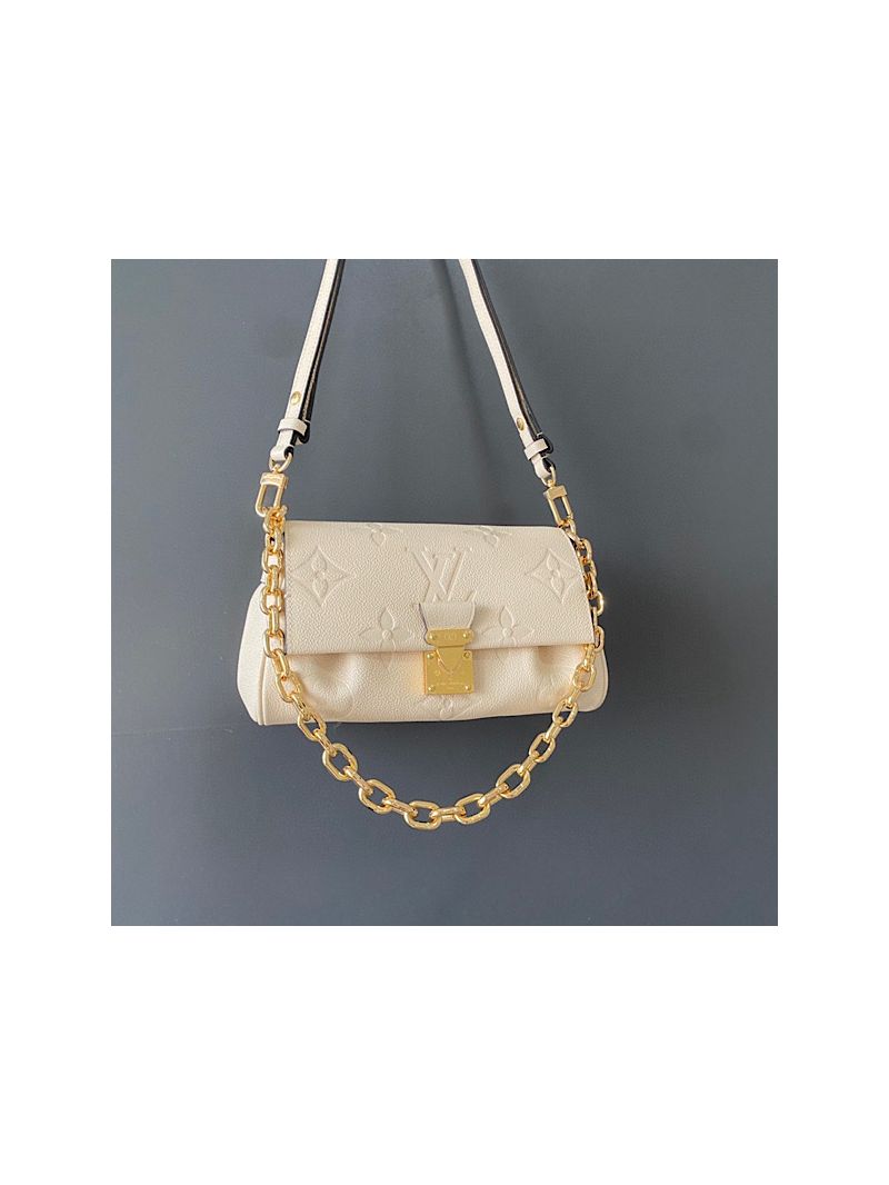Louis Vuitton LV Favourite Bag M45836 Monogram Empreinte Leather Creme