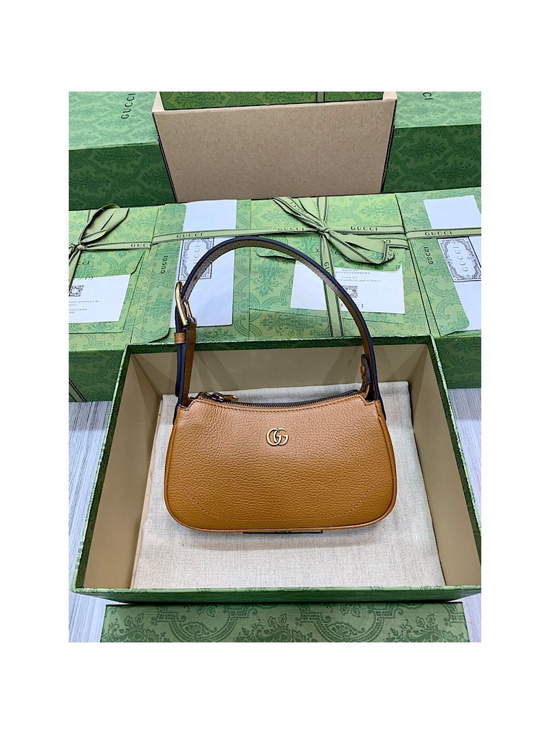 Gucci Aphrodite shoulder bag with Double G 739076 Brown