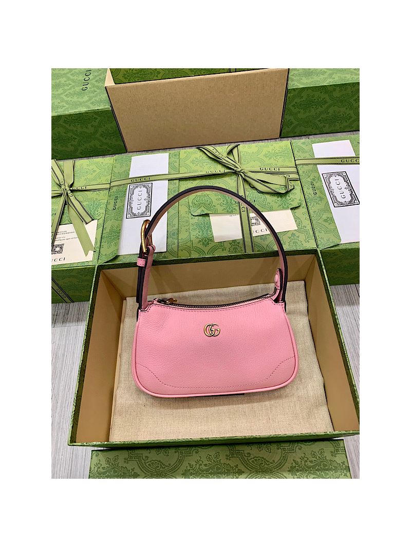 Gucci Aphrodite shoulder bag with Double G 739076 Light Pink