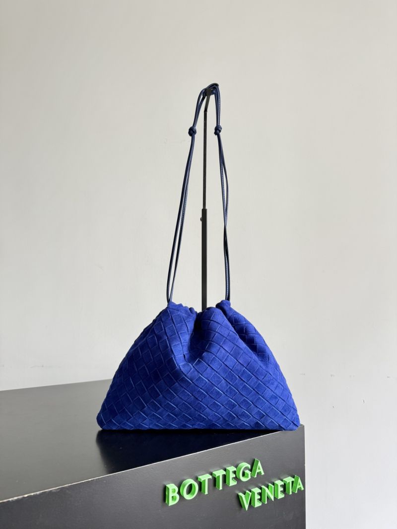 Bottega Veneta Medium Dustbag Intrecciato Suede Blue Royal 796728