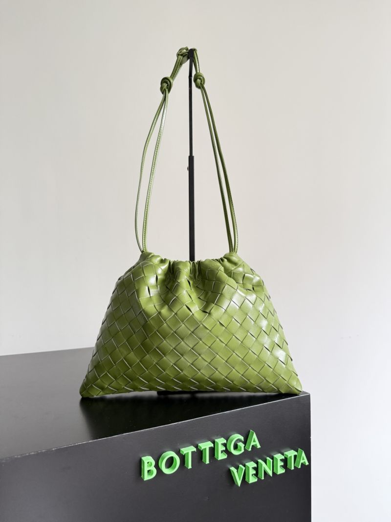 Bottega Veneta Medium Intrecciato Dustbag in Calfskin Leather Cypress 796728V3IV13228