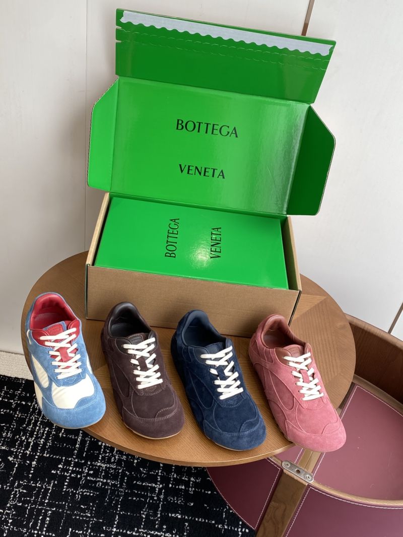 Bottega Veneta Orbit Flash Sneaker Unisex Low-Top Lace-Up in Soft Suede 838384V Seasalt Ice