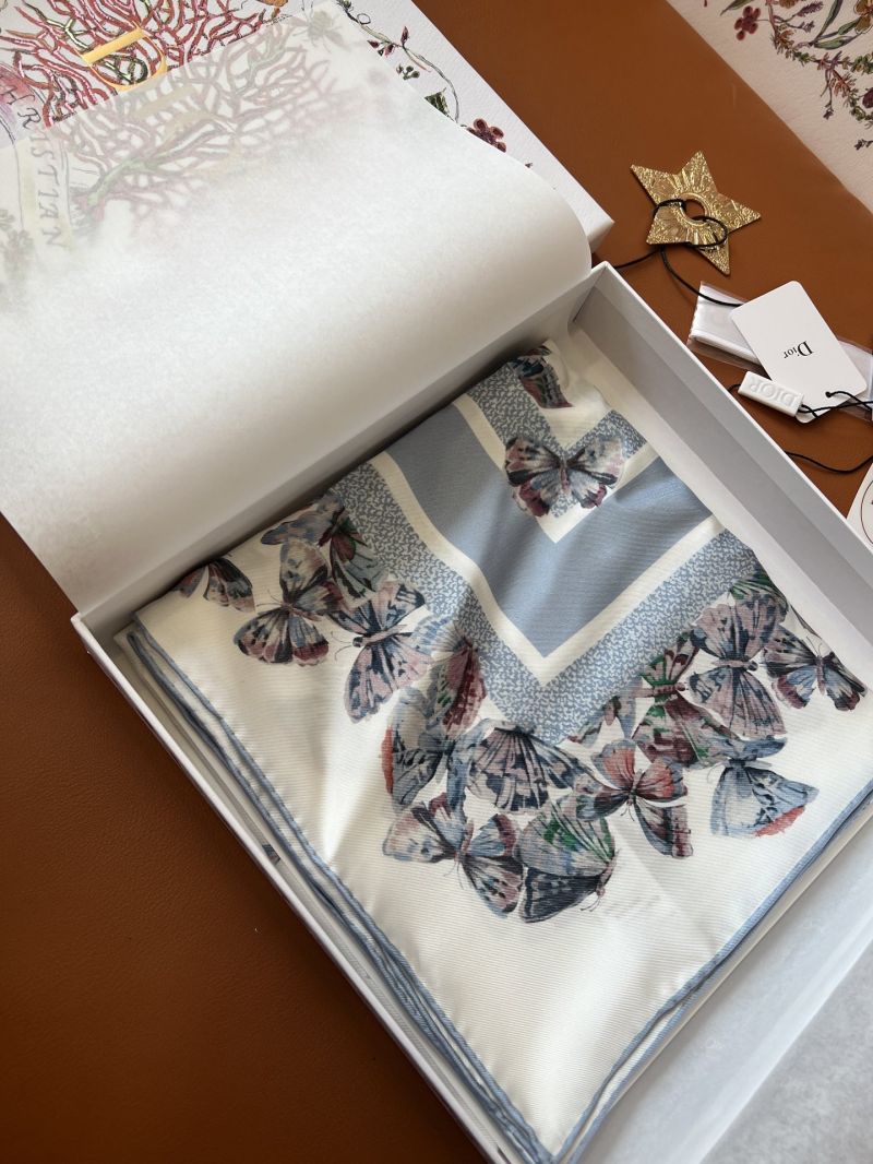 Dior Camo Papillon Silk Scarf 90x90cm
