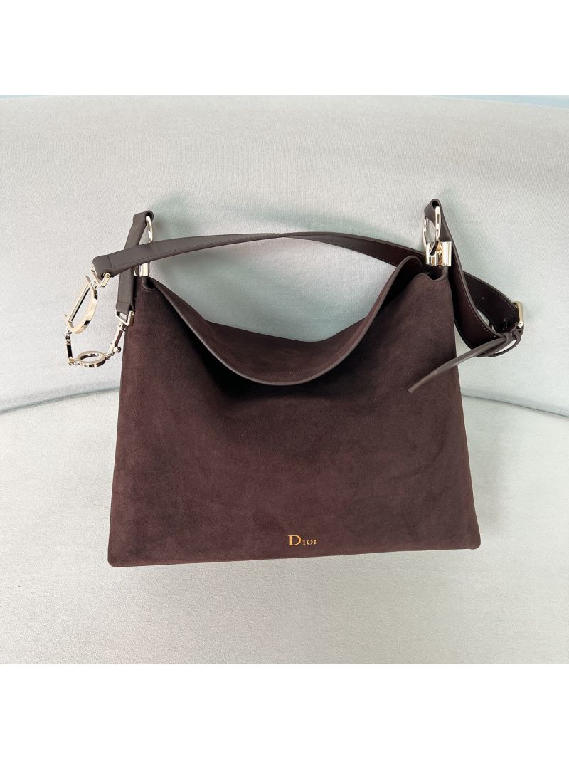 Dior Adiorable Hobo in Suede Calfskin Brown M1412