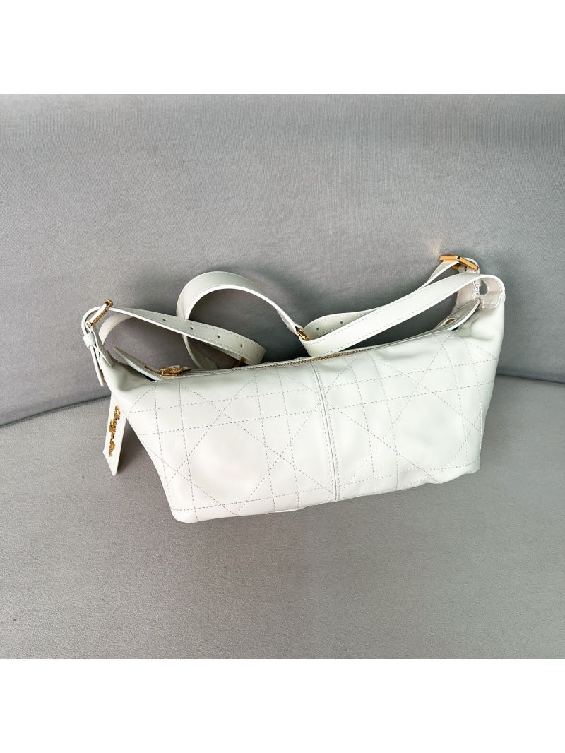 Dior D-Journey in Macrocannage Calfskin Latte White M2416OSHK_M030