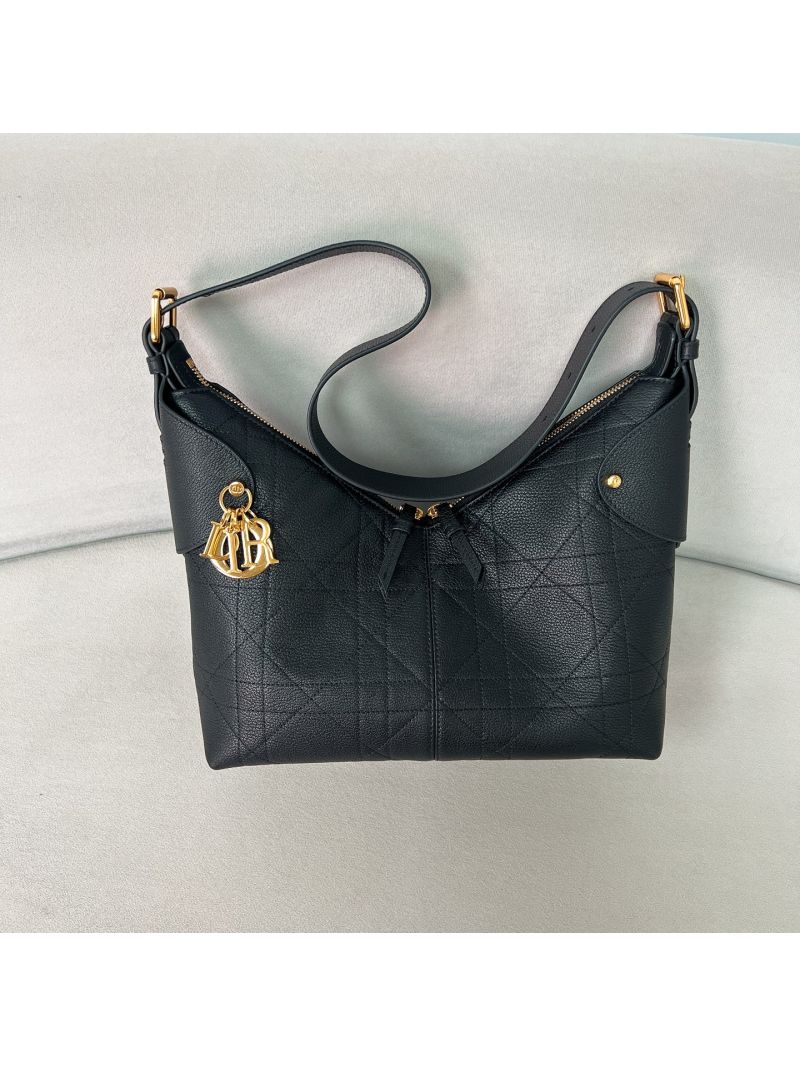 Dior Small D-Voyage Bag in Grained Calfskin Black M2846ONGF_M900