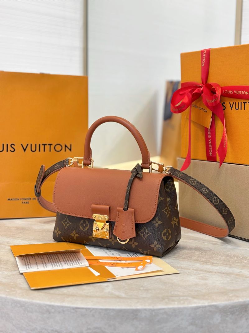 Louis Vuitton Marignan in Monogram Canvas and Grained Leather Sesame M44257