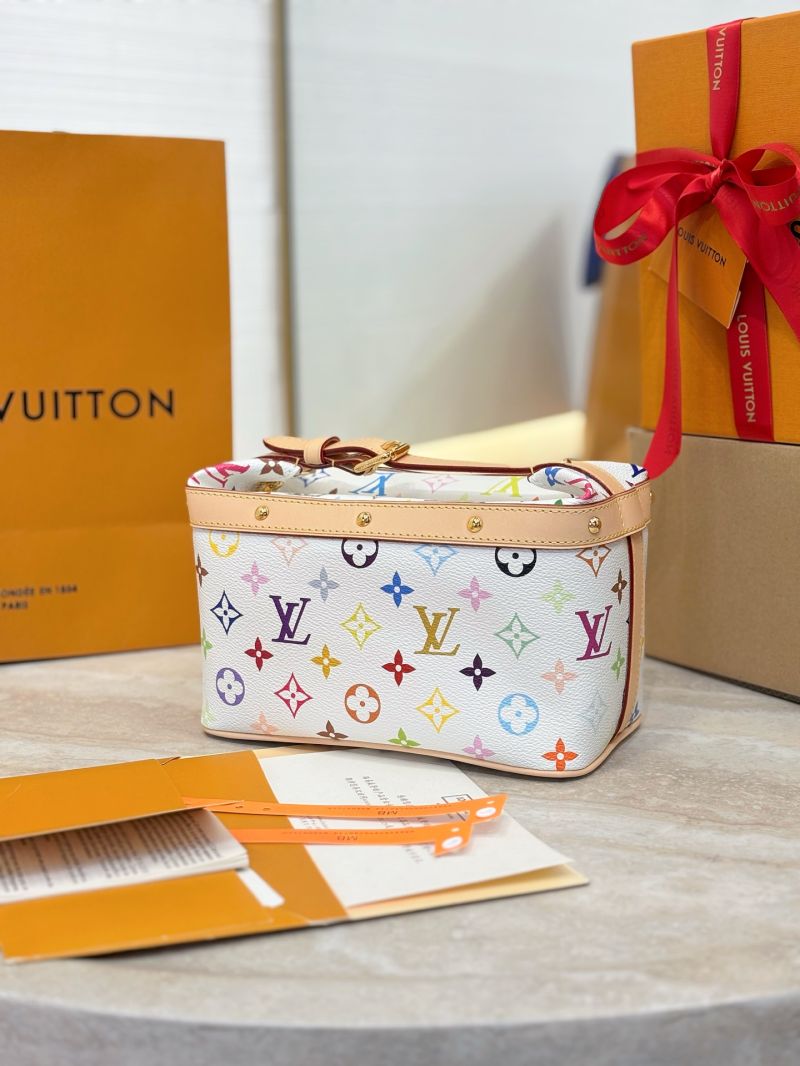 Louis Vuitton Monogram Multicolore Nice Vanity Case in Canvas Blanc M48013