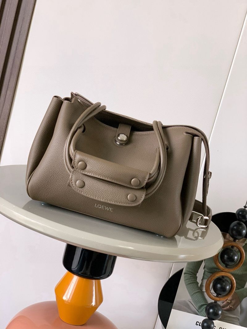 Loewe small Madrid in Supple Grained Calfskin Taupe 9146