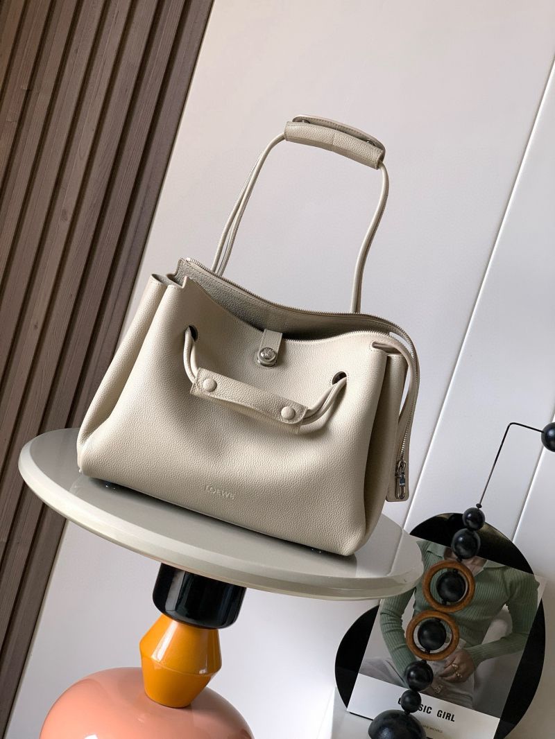 Loewe Medium Madrid in Grained Calfskin Cream 9147