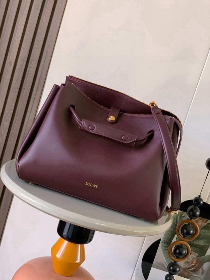 Loewe Madrid in Supple Calfskin DarkBurgundy AANBAB1X01-7240