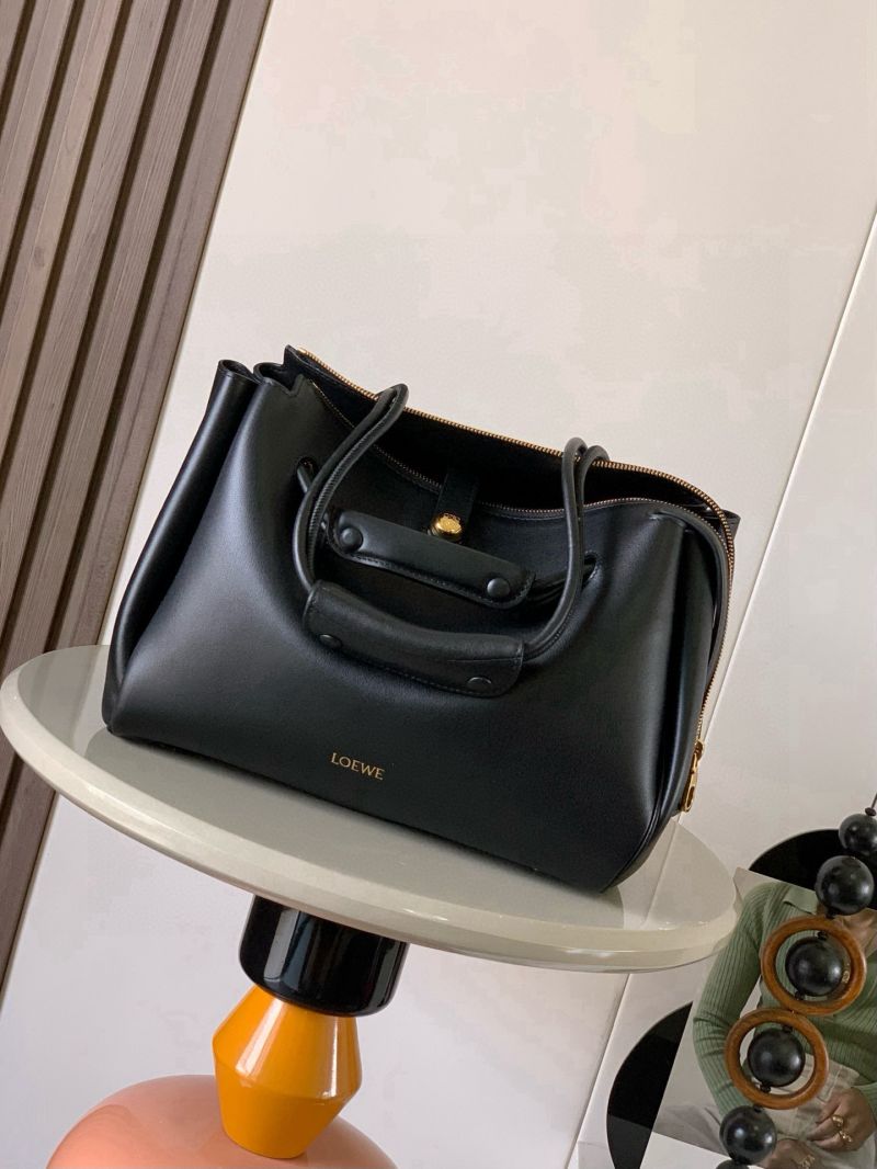 Loewe Medium Madrid in Supple Calfskin Black AANBAB1X01