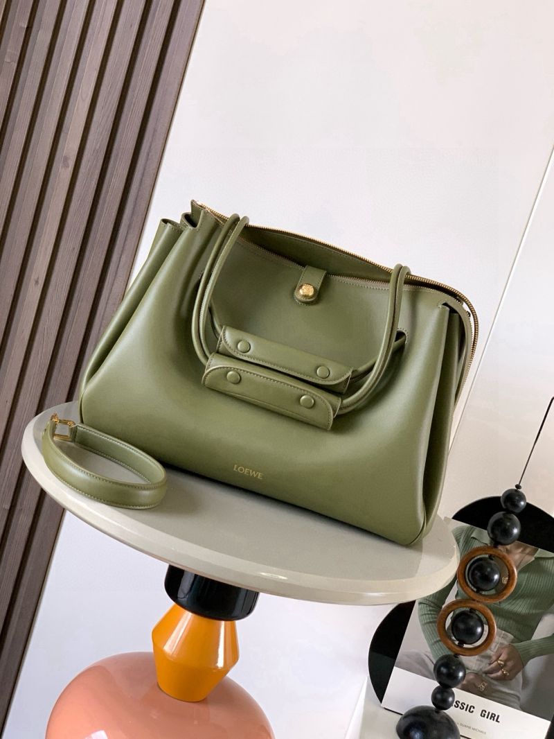 Loewe Madrid in Supple Calfskin OliveGreen AANBSPBX01
