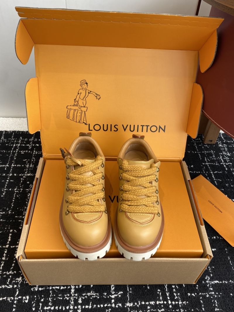 Louis Vuitton LV Remix Derby Calf Leather Hiking Boots 1AINXU Beige