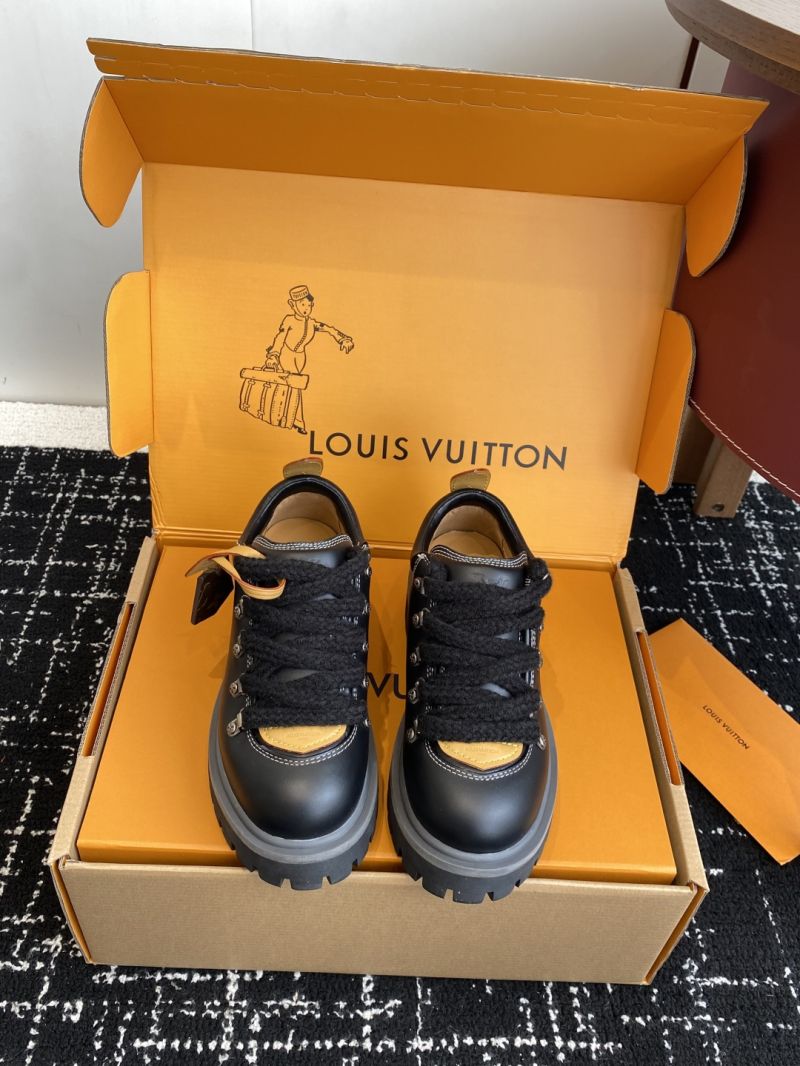 Louis Vuitton LV Remix Derby Calf Leather Hiking Boots 1AINXU Black