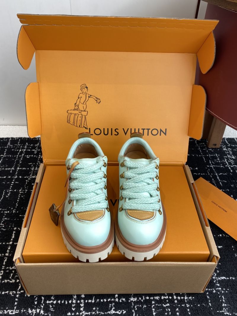 Louis Vuitton LV Remix Derby Calf Leather Hiking Boots 1AINXU Green