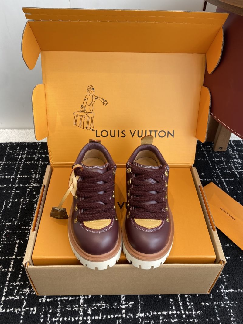 Louis Vuitton LV Remix Derby Calf Leather Hiking Boots 1AINXU Marron