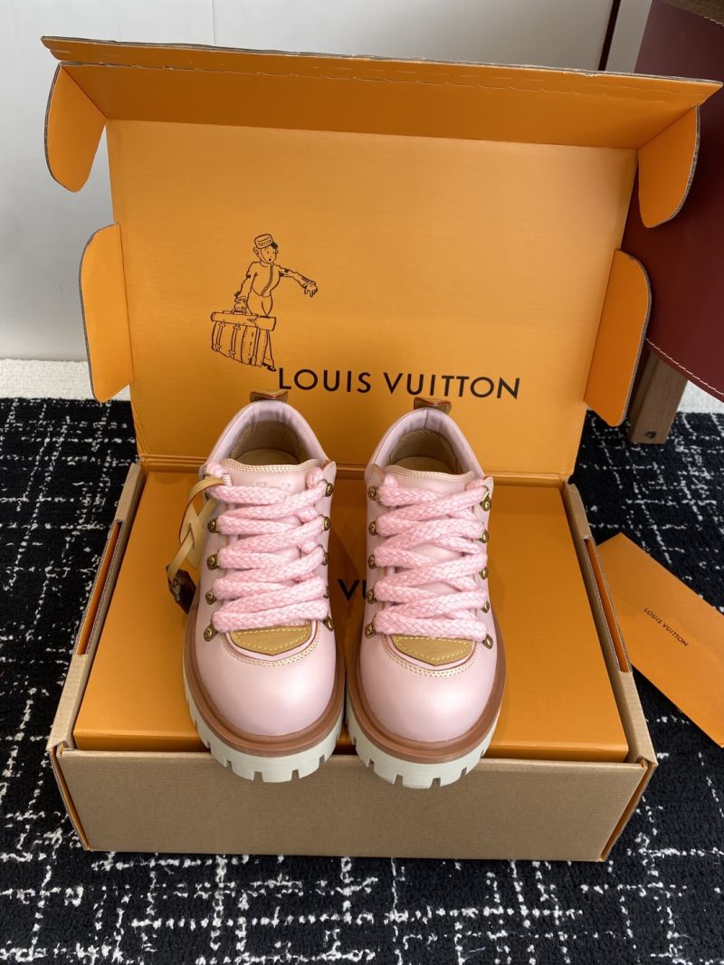 Louis Vuitton LV Remix Derby Calf Leather Hiking Boots 1AINXU Pink