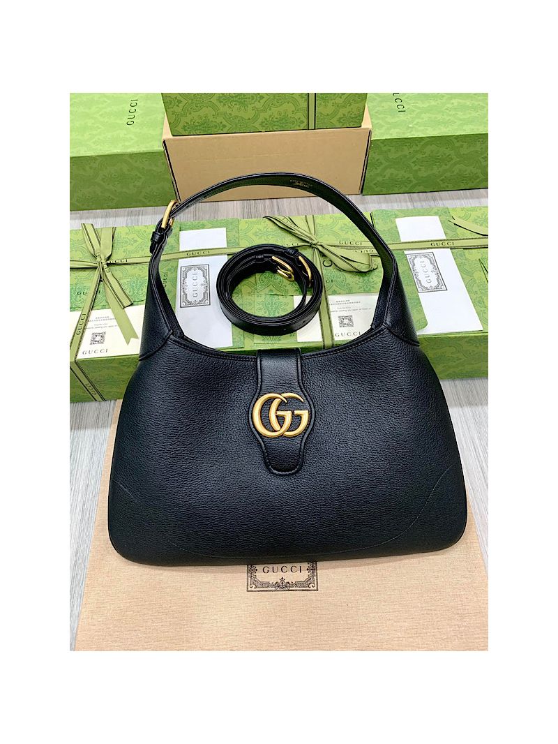 Gucci Aphrodite medium shoulder bag 726274 Black soft leather