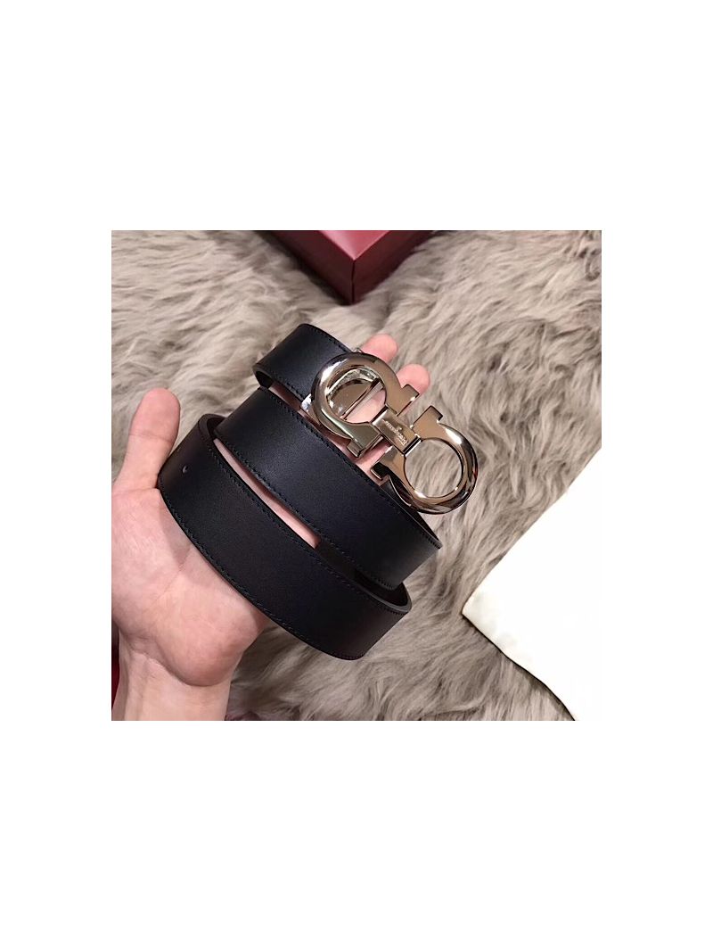Ferragamo Double Gancio Reversible Belt