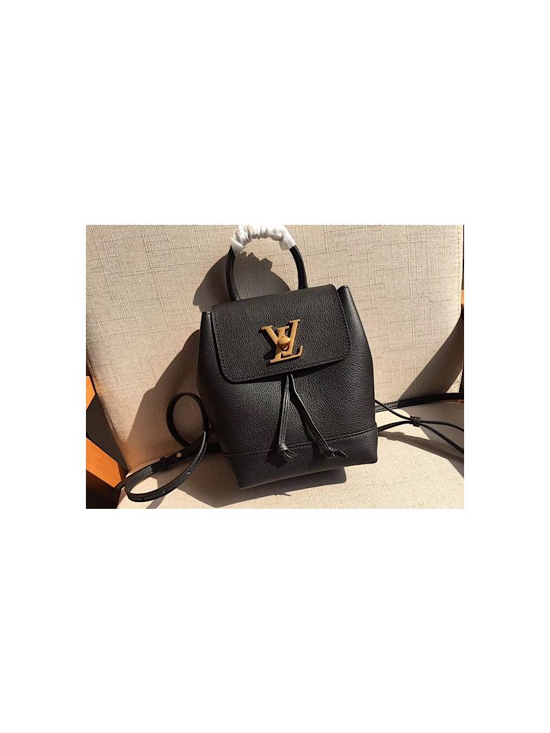 Louis Vuitton LV LockMe Mini Backpack M54573 Black