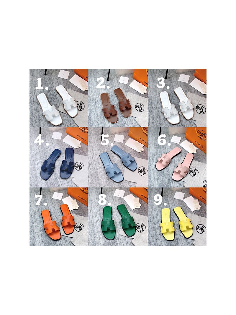 Hermes Oran Sandals 1cm 5cm in Swift Leather III