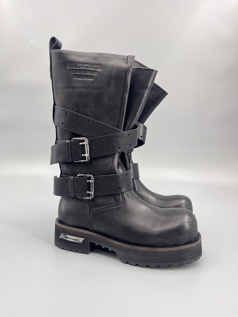 Balenciaga Venom High Boot in Black Calfskin 833594