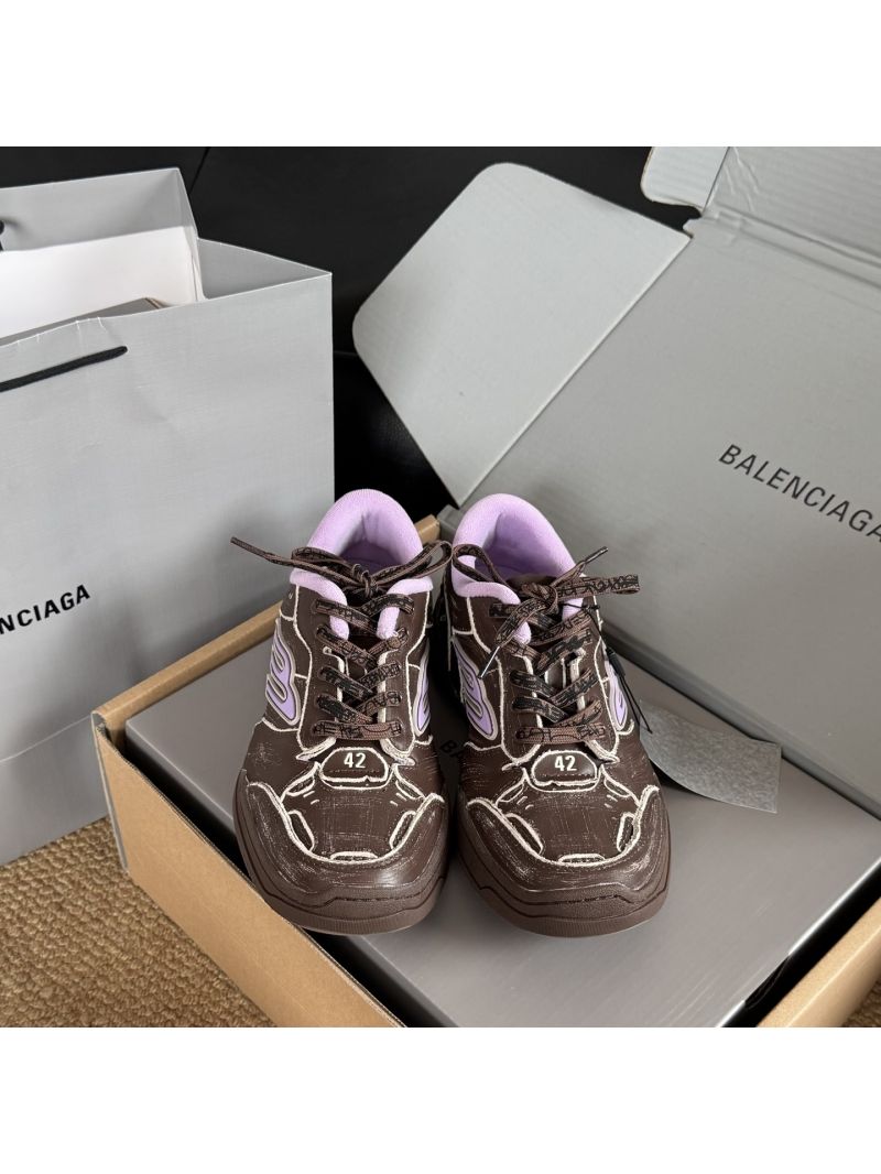 Balenciaga Hamptons Worn-out Sneaker 841765 Brown Lilac